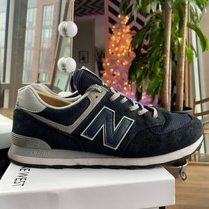 New Balance WL574 EN Classics Navy, Grey White